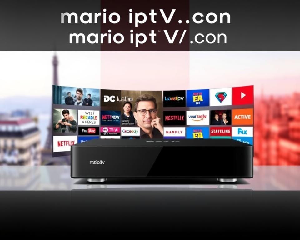 A clean, well-designed interface showcasing the marioiptvfr.com brand, featuring a sleek IPTV set-top box against a backdrop of the French flag. The box is positioned prominently, with crisp, high-contrast lighting that highlights its modern, minimalist aesthetic. The middle ground showcases an array of popular French TV channels and streaming services, conveying the breadth of content available. The background features a soft, blurred cityscape of Paris, evoking a sense of urban sophistication. The overall composition strikes a balance between technology, media, and French cultural identity, reflecting the legal and regulatory environment for IPTV in France. A clean, well-designed interface showcasing the marioiptvfr.com brand, featuring a sleek IPTV set-top box against a backdrop of the French flag. The box is positioned prominently, with crisp, high-contrast lighting that highlights its modern, minimalist aesthetic. The middle ground showcases an array of popular French TV channels and streaming services, conveying the breadth of content available. The background features a soft, blurred cityscape of Paris, evoking a sense of urban sophistication. The overall composition strikes a balance between technology, media, and French cultural identity, reflecting the legal and regulatory environment for IPTV in France.