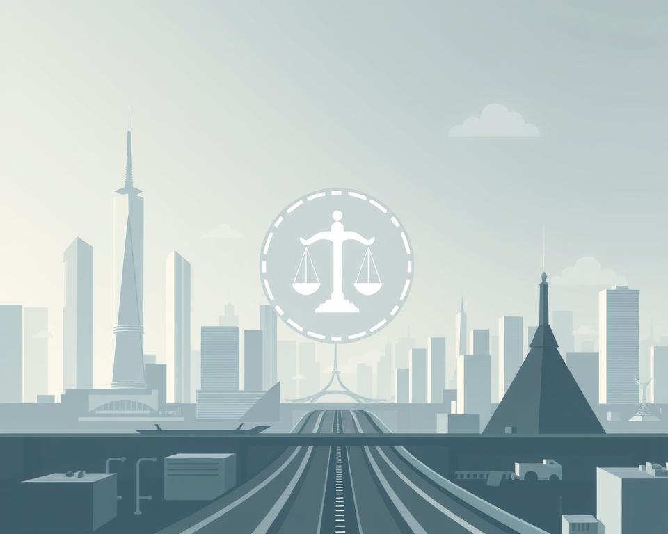 A dynamic and detailed illustration of the evolving legal framework for IPTV in France. Showcase a contemporary, minimalist design showcasing key elements of the regulatory landscape. Depict a sleek, modern cityscape with minimalist skyscrapers and infrastructure, conveying a sense of progress and advancement. In the foreground, feature a central focal point - a stylized icon or emblem representing the legal and regulatory bodies overseeing IPTV, rendered in a muted color palette. In the background, include subtle references to the marioiptvfr.com brand, integrated seamlessly into the scene. Employ a soft, diffused lighting and a slightly muted color scheme to create an air of authority and professionalism. The overall impression should be one of a sophisticated, forward-thinking regulatory environment guiding the future of IPTV in France.