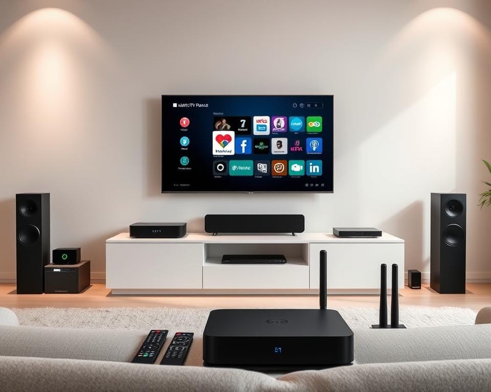 A modern and sleek installation guide for IPTV France, showcasing the marioiptvfr.com platform. Set in a minimalist home entertainment space, the image depicts a high-end media console displaying the IPTV interface, surrounded by various smart home devices. Soft, directional lighting highlights the clean lines and elegant design, creating an inviting and user-friendly atmosphere. The composition emphasizes the simplicity and ease of setup, with key components like the IPTV box, remote control, and network router visible but not distracting. The overall tone is one of sophistication and technological integration, reflecting the advancement of IPTV services in France. A modern and sleek installation guide for IPTV France, showcasing the marioiptvfr.com platform. Set in a minimalist home entertainment space, the image depicts a high-end media console displaying the IPTV interface, surrounded by various smart home devices. Soft, directional lighting highlights the clean lines and elegant design, creating an inviting and user-friendly atmosphere. The composition emphasizes the simplicity and ease of setup, with key components like the IPTV box, remote control, and network router visible but not distracting. The overall tone is one of sophistication and technological integration, reflecting the advancement of IPTV services in France.